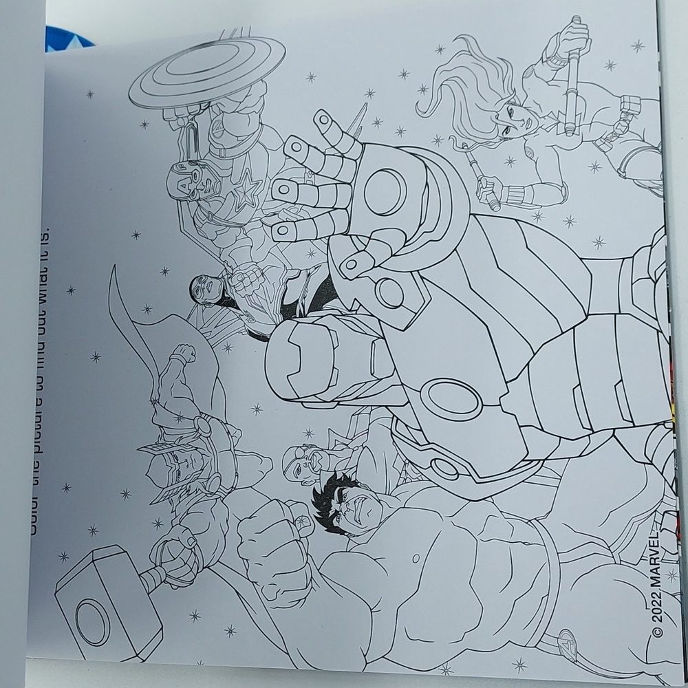 10pc Avengers Mess Free Magic Ink Pictures - Picture 5 of 5